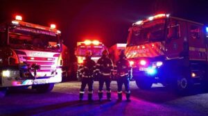 70 de păsări au murit într-un incendiu violent care a cuprins trei case