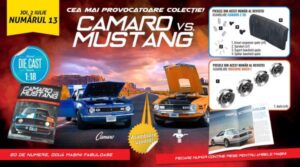 Colecția care aduce în prim plan rivalitatea „Camaro vs. Mustang” a ajuns la numărul 13. De joi, la toate chioșcurile, găsiți revista și piese noi pentru cele două machete!