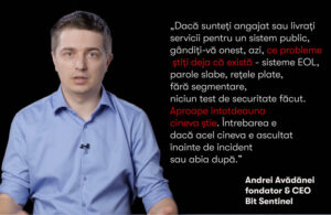 Analiză dură a lui Andrei Avădănei, fondator şi CEO al Bit Sentinel: Atacul care a blocat cadastrul nu e opera unui geniu, ci rezultatul unor slăbiciuni banale – aceleaşi „găuri” ca la Apele Române, spitale sau Electrica. Dacă nu schimbăm nimic, vor apărea tot mai multe incidente de securitate, posibil chiar mai grave