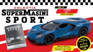 Colecția „SuperMașini Sport” aduce o mașină creată pentru a străluci la Le Mans: Ford GT. Macheta metalică și revista, de joi la chioșcuri