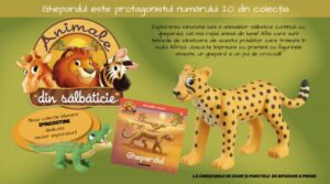 Ghepardul este eroul numărului 20 al Colecției „Animale din sălbăticie”, la chioșcuri din 7 iulie