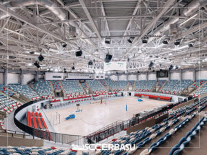 Noua sală polivalentă din Tulcea, o investiţie de 124 milioane de lei, la final cu construcţia. Primul eveniment, competiţia internaţională FIBA U18 Women’s EuroBasket 2026 – Divizia B