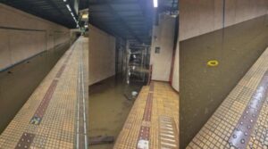 Ploile au dat peste cap circulația metroului. Stația Piața Victoriei 2 este închisă din cauza inundațiilor