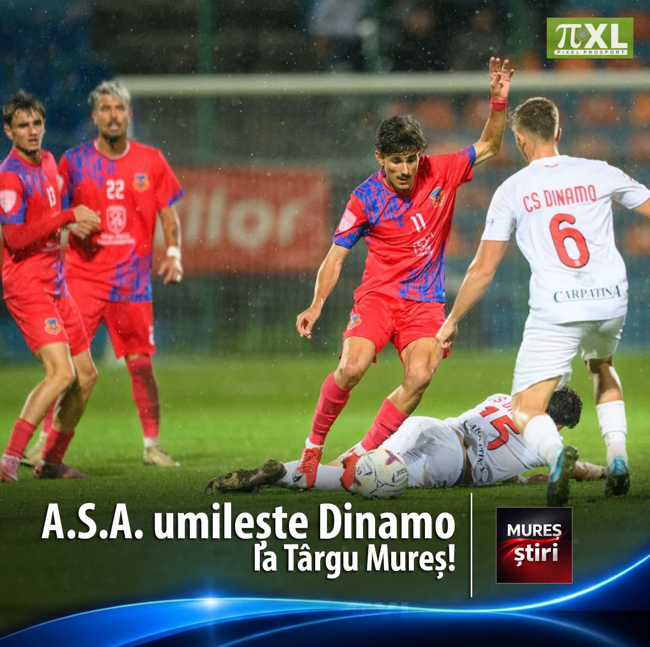 ASA umilește Dinamo la Târgu Mureș! Spectacol total și revenire de legendă