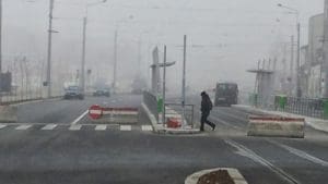 Ceată pe drumurile din Harghita și Covasna