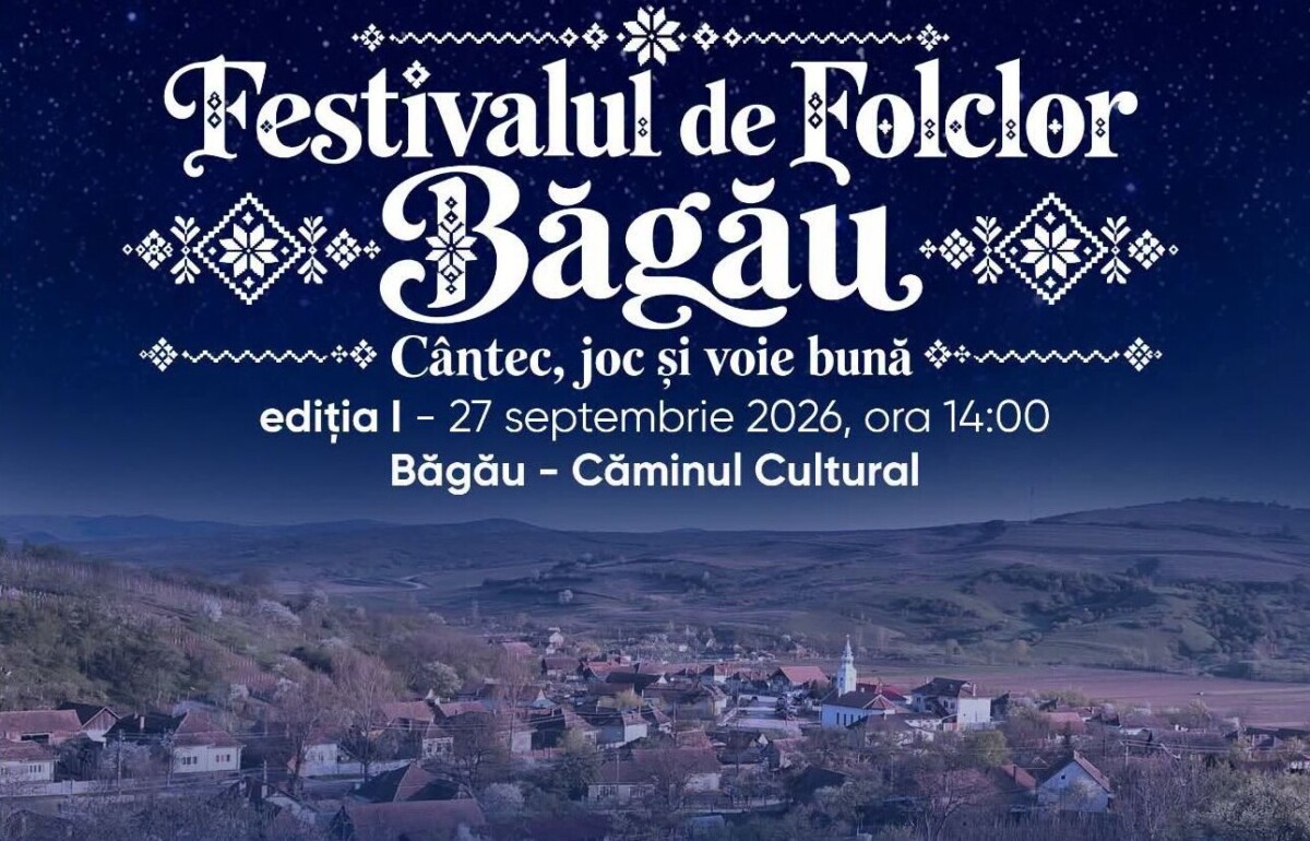 Duminică, 27 septembrie: Prima ediție a Festivalului de Folclor Băgău „Cântec, joc și voie bună”, în comuna Lopadea Nouă