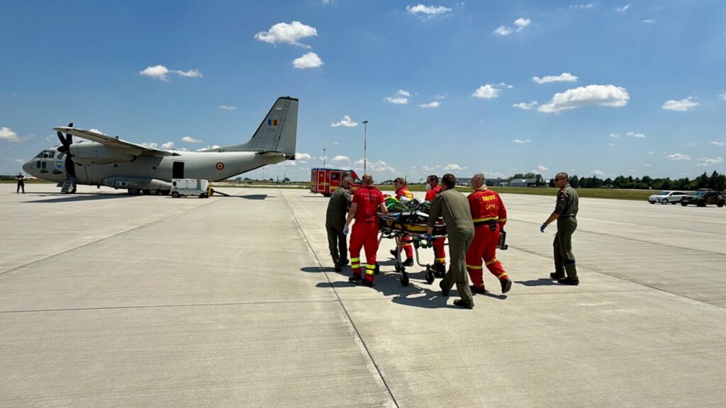 Humanitarian mission: Burn patient transported to Brussels by military aircraft