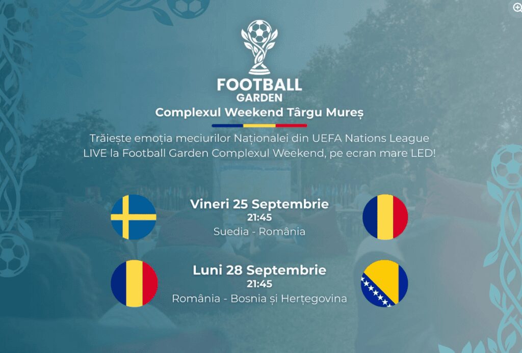 Meciurile Naționalei României la Complexul Weekend Târgu Mureș