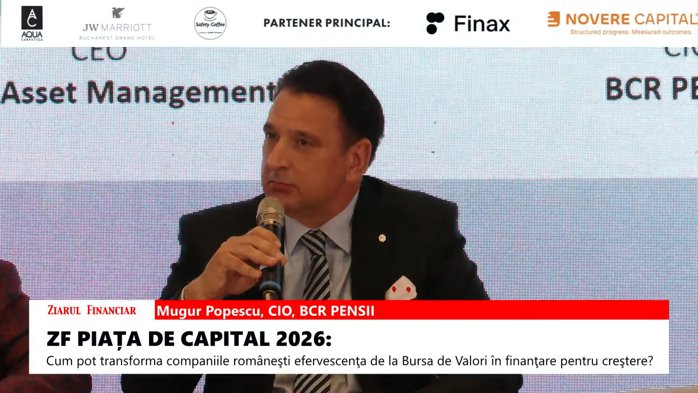 Mugur Popescu, CIO BCR Pensii: Avem un moment provocator acum la Bursa de Valori Bucureşti. Am avut o creştere susţinută