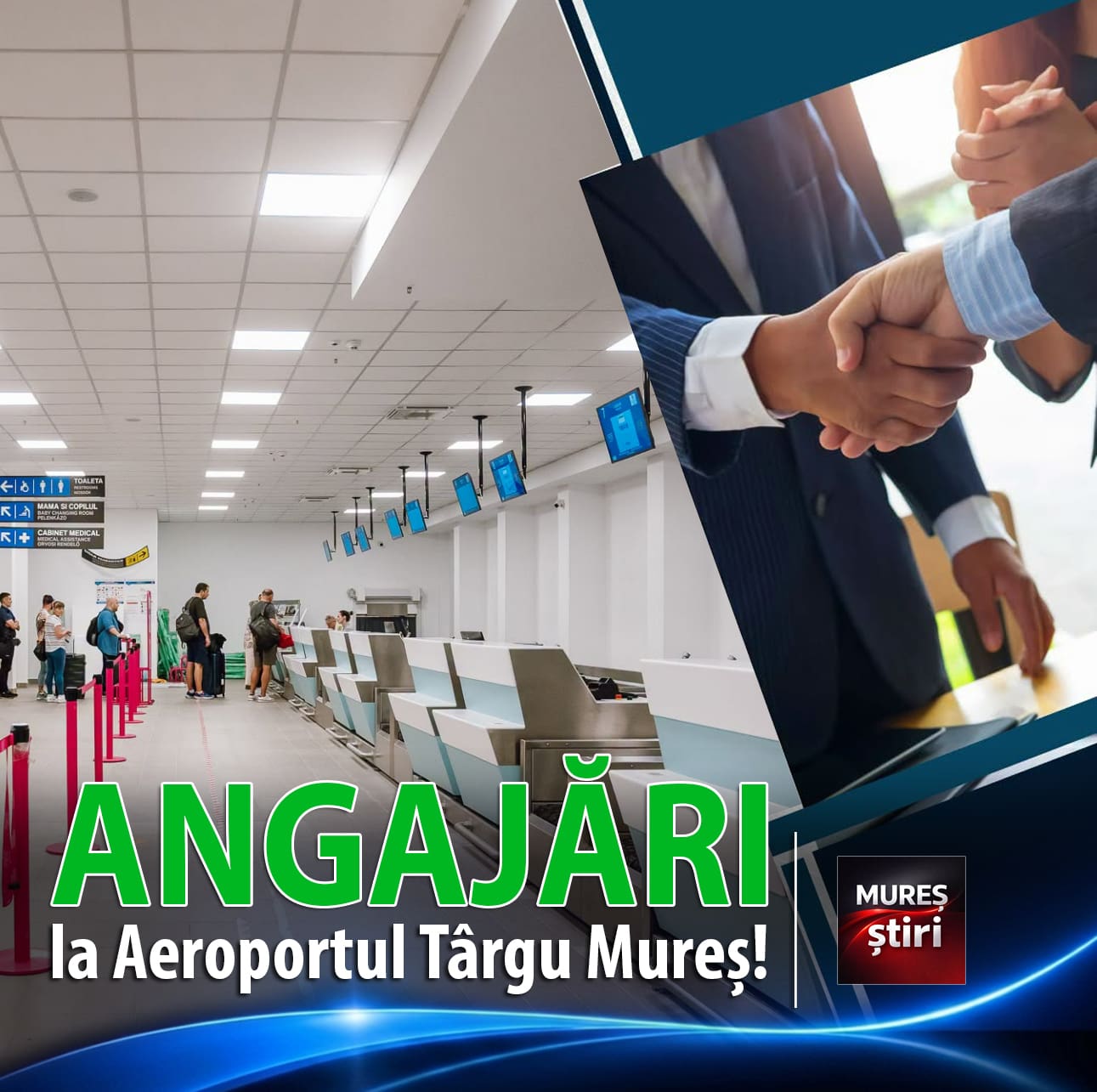 Oportunitate de carieră: Aeroportul Transilvania Târgu Mureș face angajări! Concursuri pentru posturi pe durată nedeterm