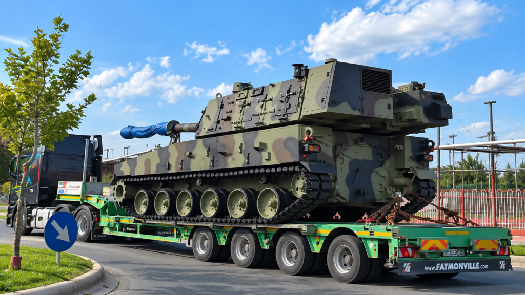 Primele obuziere K9 din Coreea de Sud au ajuns în România. Producția va începe și la fabrica din Dâmbovița