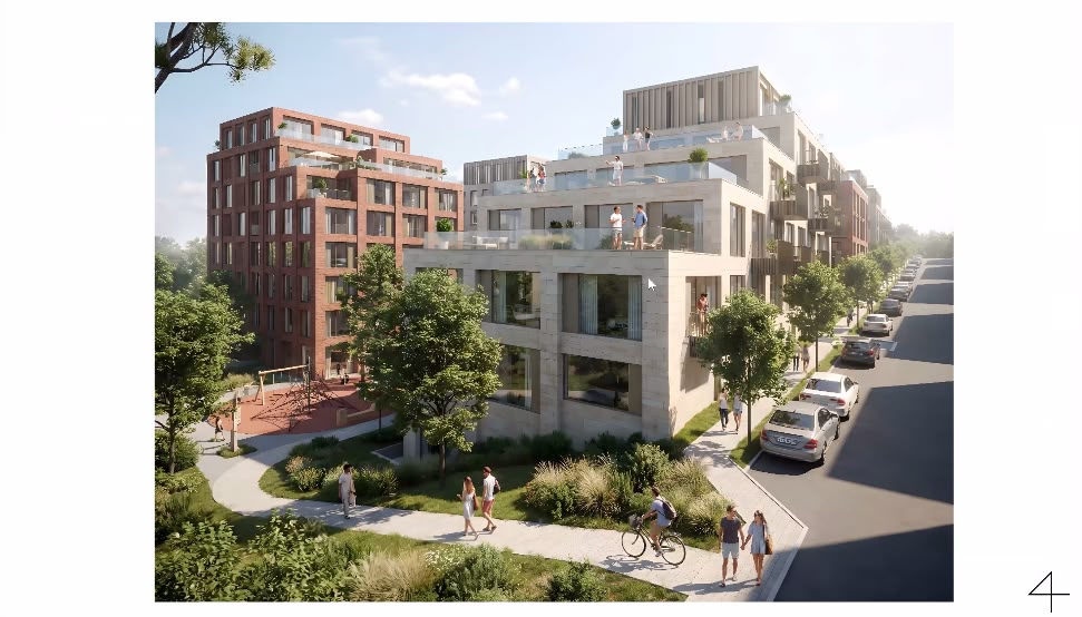Proiect de peste 300 apartamente, cu un bloc de 12 etaje lângă o zonă de case, în Cluj / Localnicii amenință cu instanța