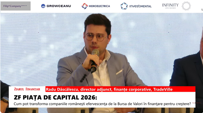 Radu Dăscălescu, TradeVille: Rulajele pe ETF-uri din primele opt luni ale anului sunt de trei-patru ori mai mari decât î