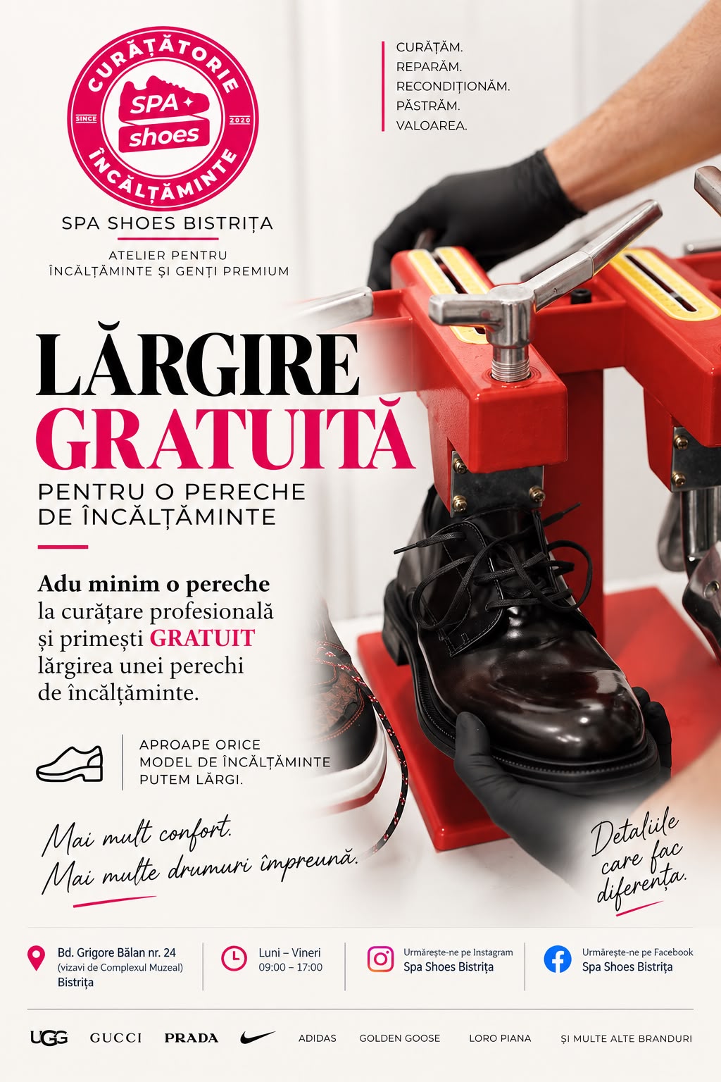 SPA Shoes Bistrița SUPER ofertă de toamnă pentru cititorii Bistrițeanul.ro: 15 % reducere la toate serviciile de curăța