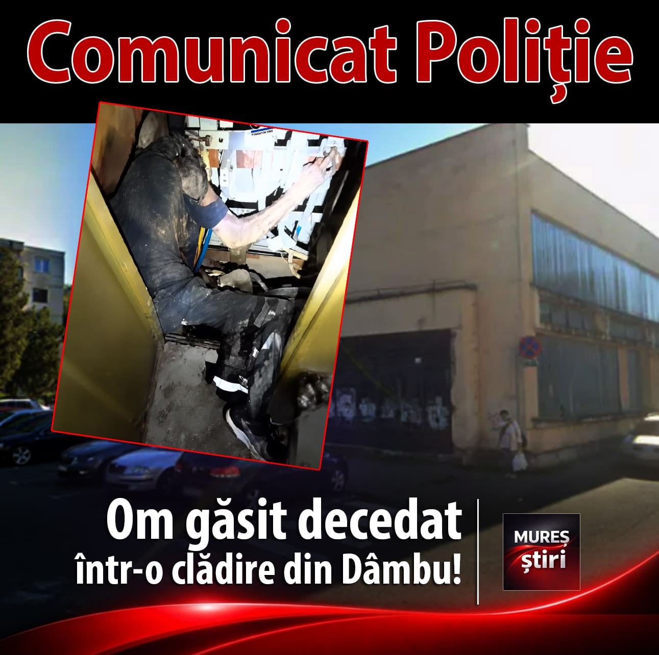 Tragedie în Târgu Mureș: Om găsit decedat într-o centrală dezafectată din Dâmbu! Comunicat Poliție