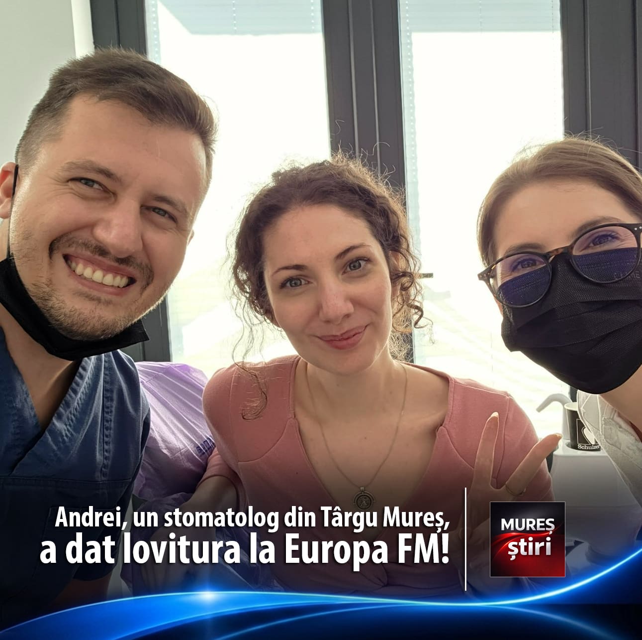 Un stomatolog din Târgu Mureș a dat lovitura la Europa FM! Dr. Andrei Marcoci a câștigat 2.000 de euro chiar din cabinet