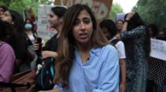 Women protest in the streets of Delhi after string of sexual assaults