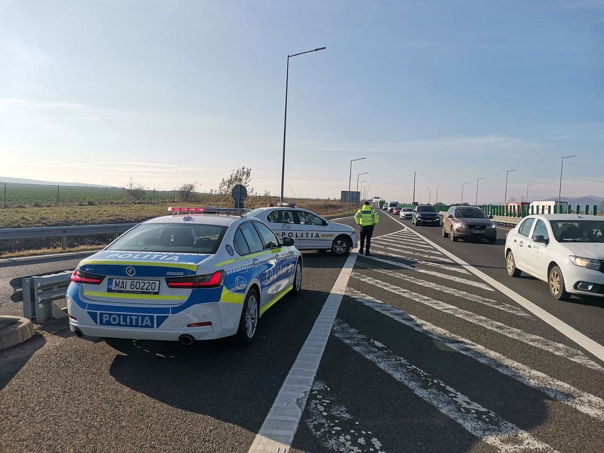 A1 Deva – Nădlac: un șofer prins cu peste 160 km/h. Peste 1.800 de amenzi pe autostrăzi într-o săptămână