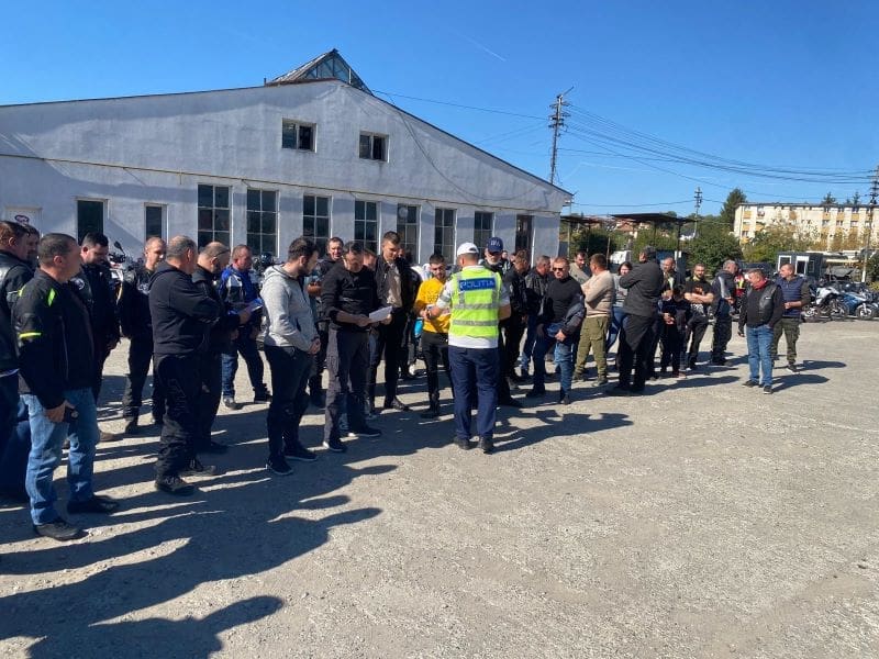 Acțiune preventivă dedicată motocicliștilor, în Reghin