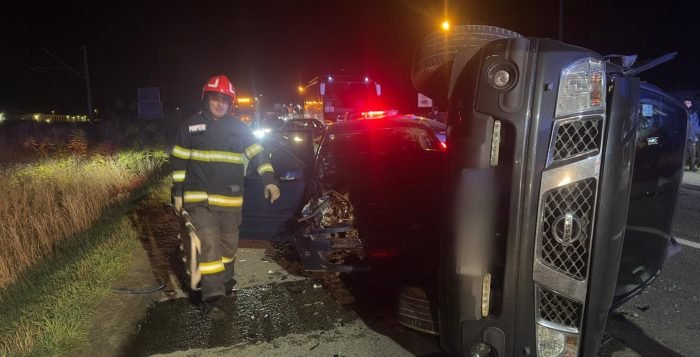 Accident grav în Dej: un bărbat a fost rănit grav după ce un șofer a intrat pe contrasens