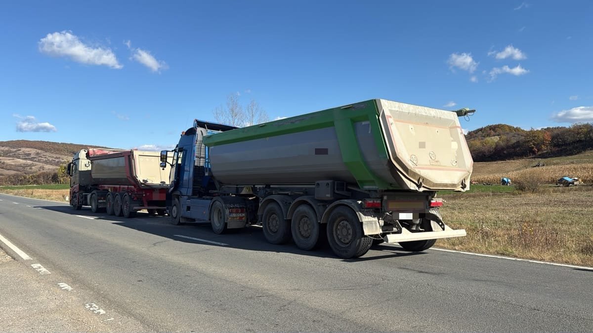 Accident grav între Jibou și Popeni, pe DN 1H, cu două camioane implicate