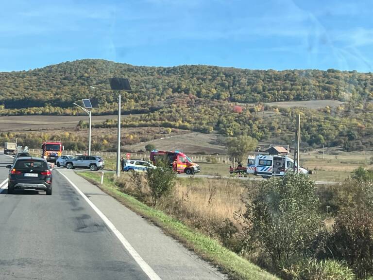 Accident la ieșirea din Șintereag, intersecția cu Blăjeni
