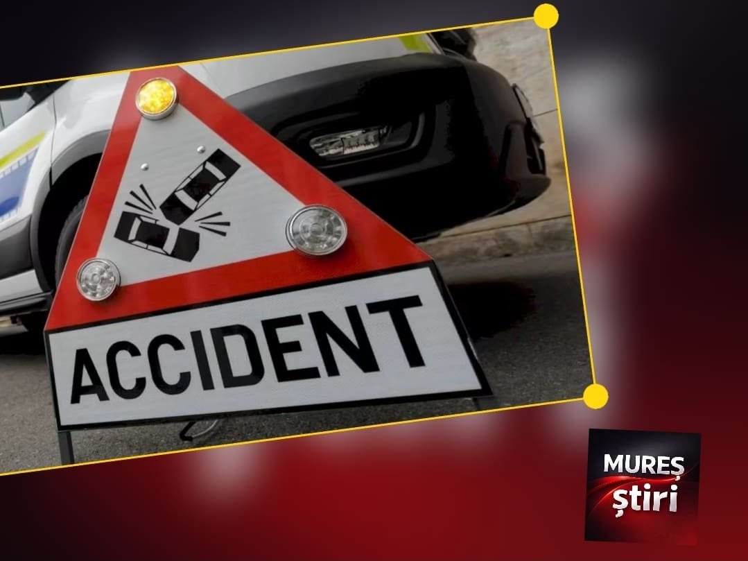Accident pe A3, înainte de Ungheni: dubă avariată pe banda de urgență
