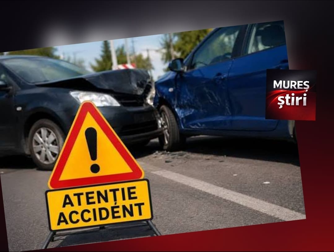 Accident rutier cu patru vehicule pe DN 13, în județul Mureș: Trafic îngreunat în zona localității Saschiz!