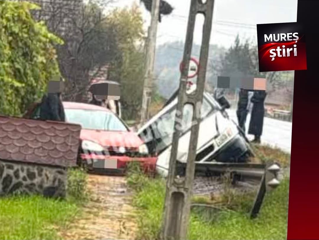 Accident rutier în Vălenii de Mureș, în dimineața aceasta, în jurul orei 09:00