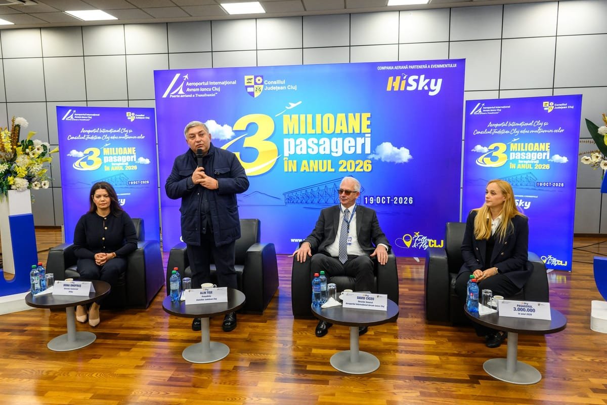 Aeroportul Avram Iancu Cluj depășește pentru a patra oară consecutiv pragul de 3.000.000 de pasageri