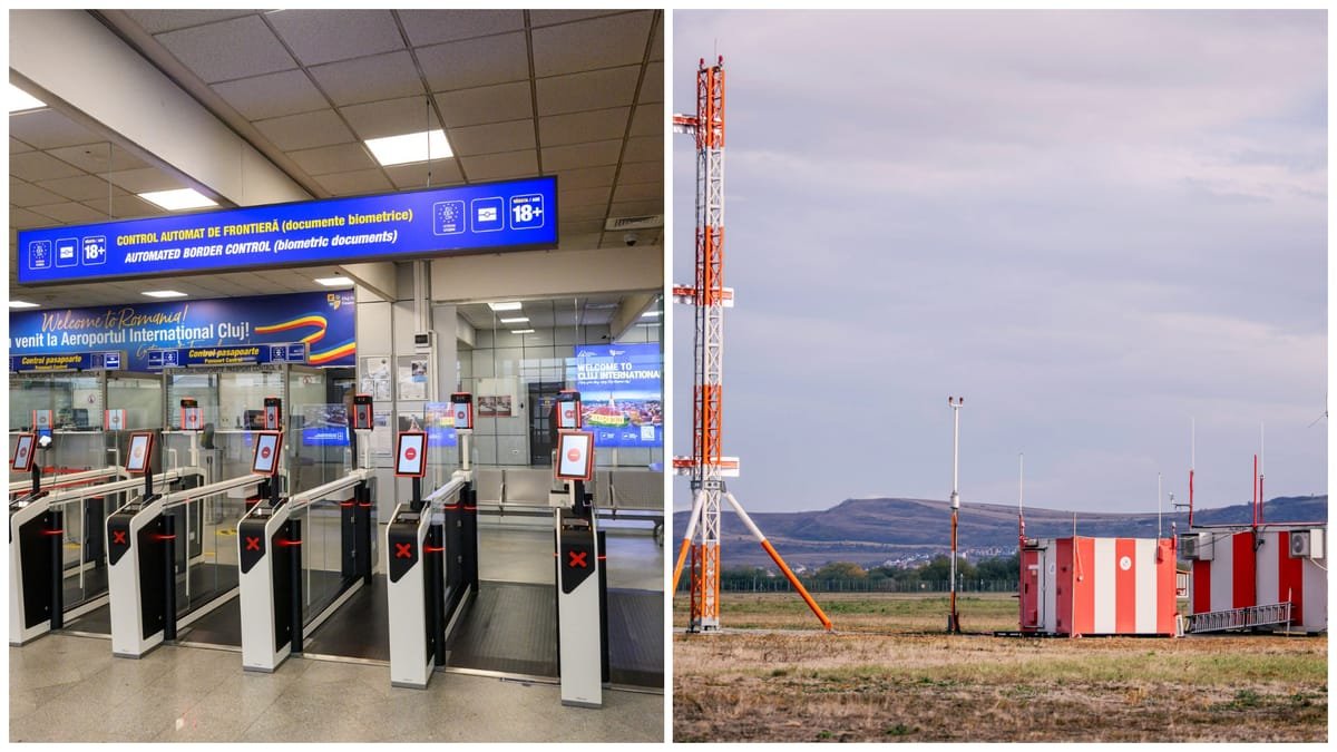 Aeroportul Cluj instalează 12 porți automate ABC de control la frontieră pentru pasagerii din UE