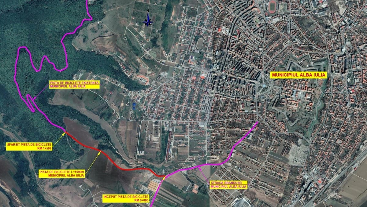Alba Iulia: pista de biciclete de pe Dealul Mamut ar putea fi prelungită cu 1,6 km până în Pâclișa