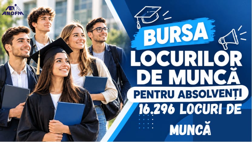ANOFM organizează Bursa locurilor de muncă pentru absolvenți în 63 de locații din București și țară