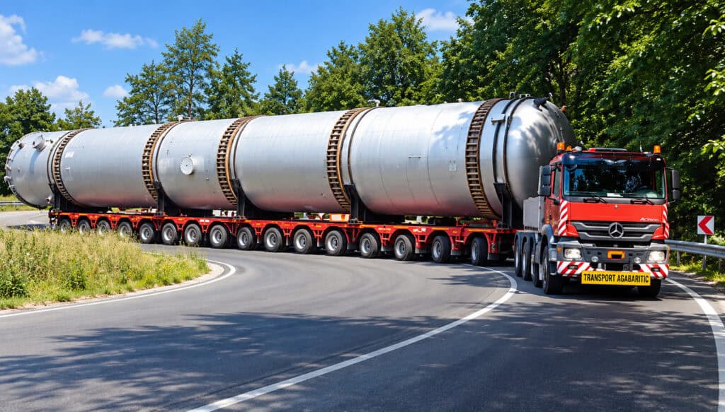 Șapte transporturi agabaritice trec luni pe A1 între Sibiu și Nădlac