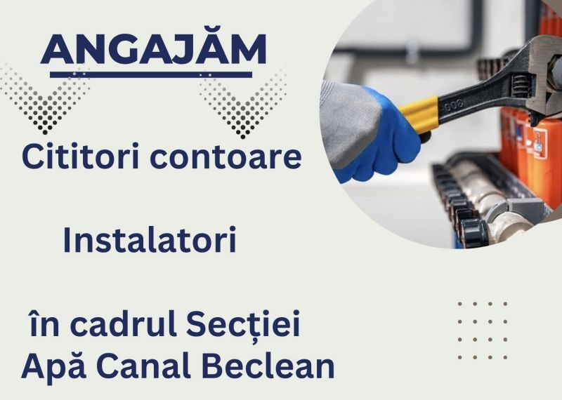 Aquabis angajează la Beclean. Sunt disponibile patru posturi