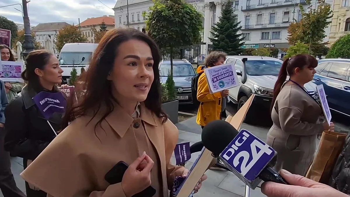 Arad: marș împotriva violenței de la Palatul Administrativ până la Teatrul Clasic