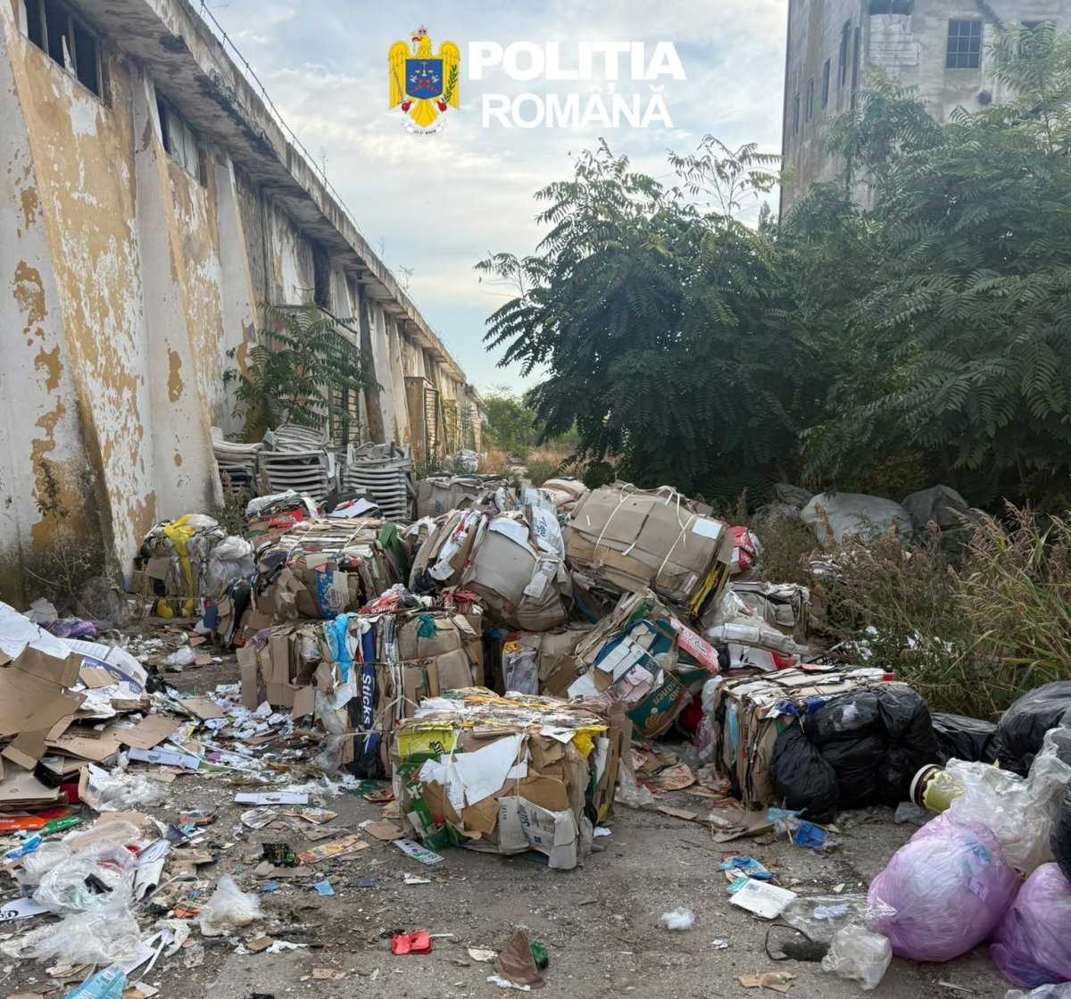 Arad: peste 475 de tone de deșeuri descoperite de polițiști și comisari ai Gărzii de Mediu (FOTO)