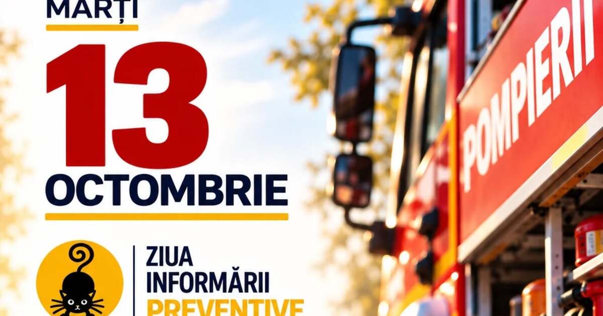 Arad: pompierii deschid porțile sediului ISU pe 13 octombrie, de ziua prevenirii dezastrelor