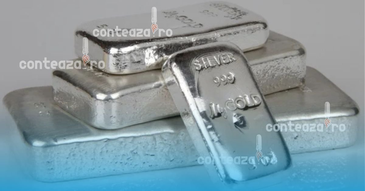 Argintul a pierdut peste jumătate din valoarea record, până la 57,31 dolari uncia