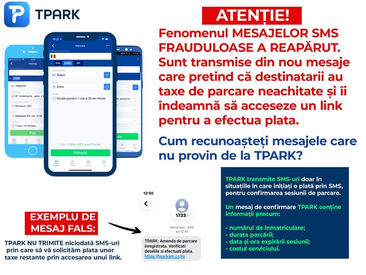 Atenție la tentativele de fraudă prin SMS!