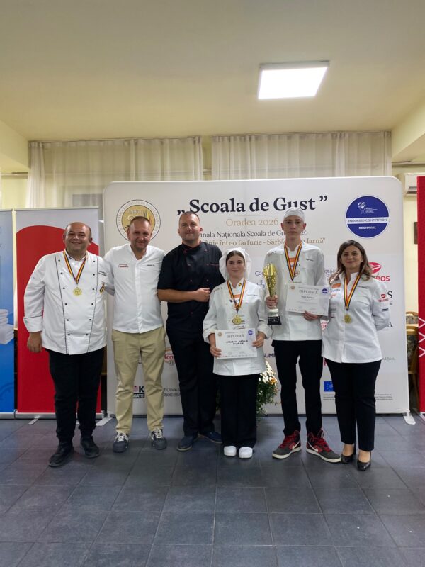 Aur pentru Bihor! Elevii din Beiuș au câștigat prima ediție a Campionatului Național al Școlilor de Bucătari