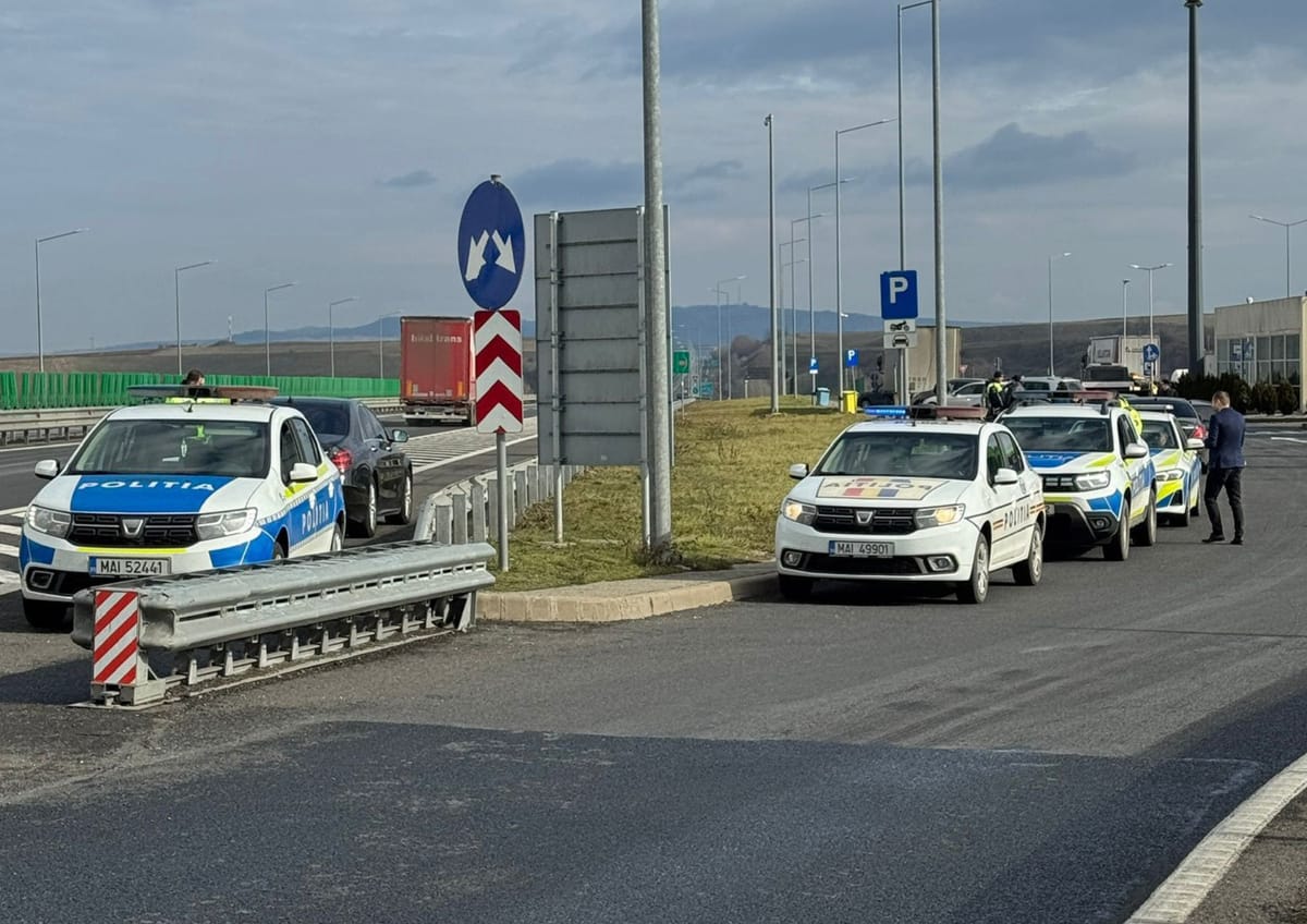 Autostrăzi: aproape 2.500 de amenzi într-o săptămână, inclusiv un șofer prins cu 197 km/h