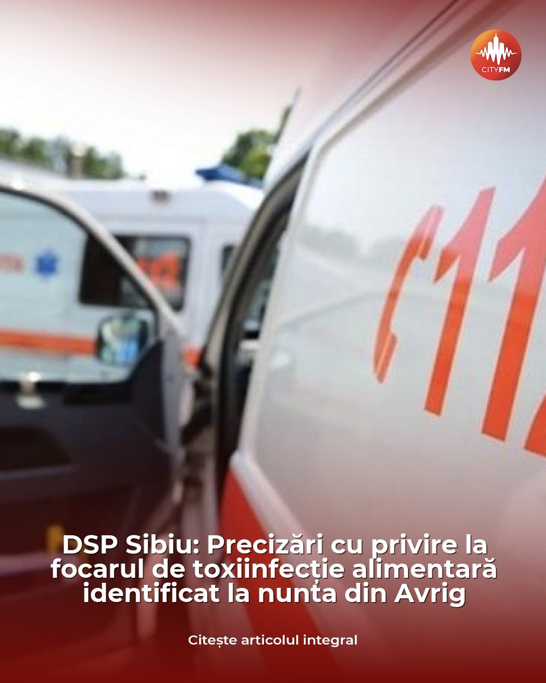 Avrig: focar de toxiinfecție alimentară la o nuntă, 26 de persoane cu simptome digestive
