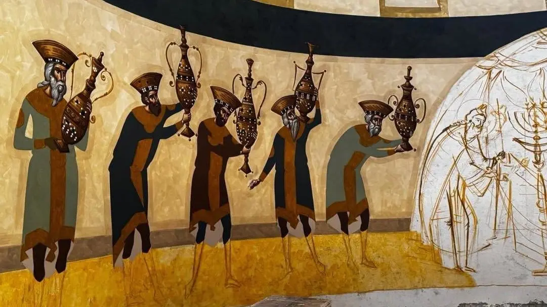 Baia Mare: a început pictura interioară la Catedrala Episcopală Sfânta Treime, lucrările avansează