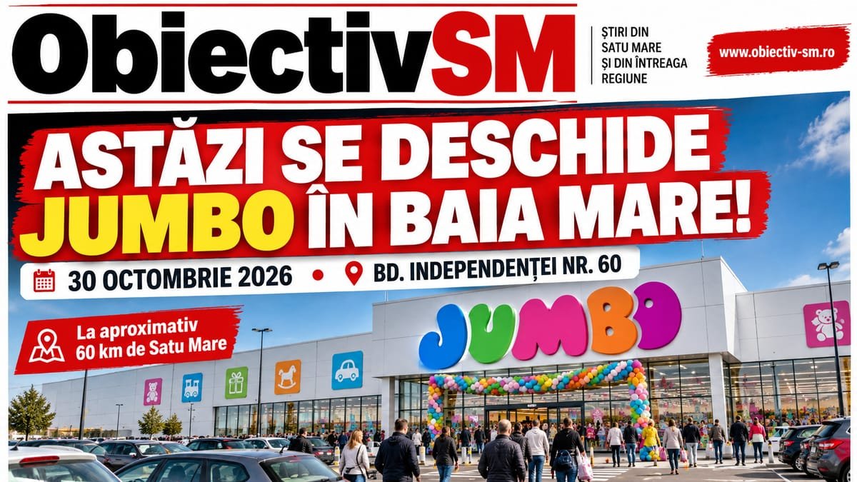 Baia Mare: Jumbo își deschide astăzi noul magazin pe Bulevardul Independenței, în fosta fabrică Habitex