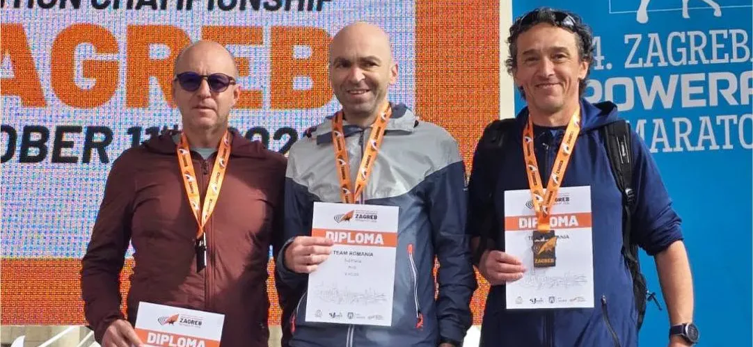 Baia Mare: Petre Mitru, Adrian Berinde și Waldemar Vaum, bronz la Campionatul Mondial Masters de Maraton