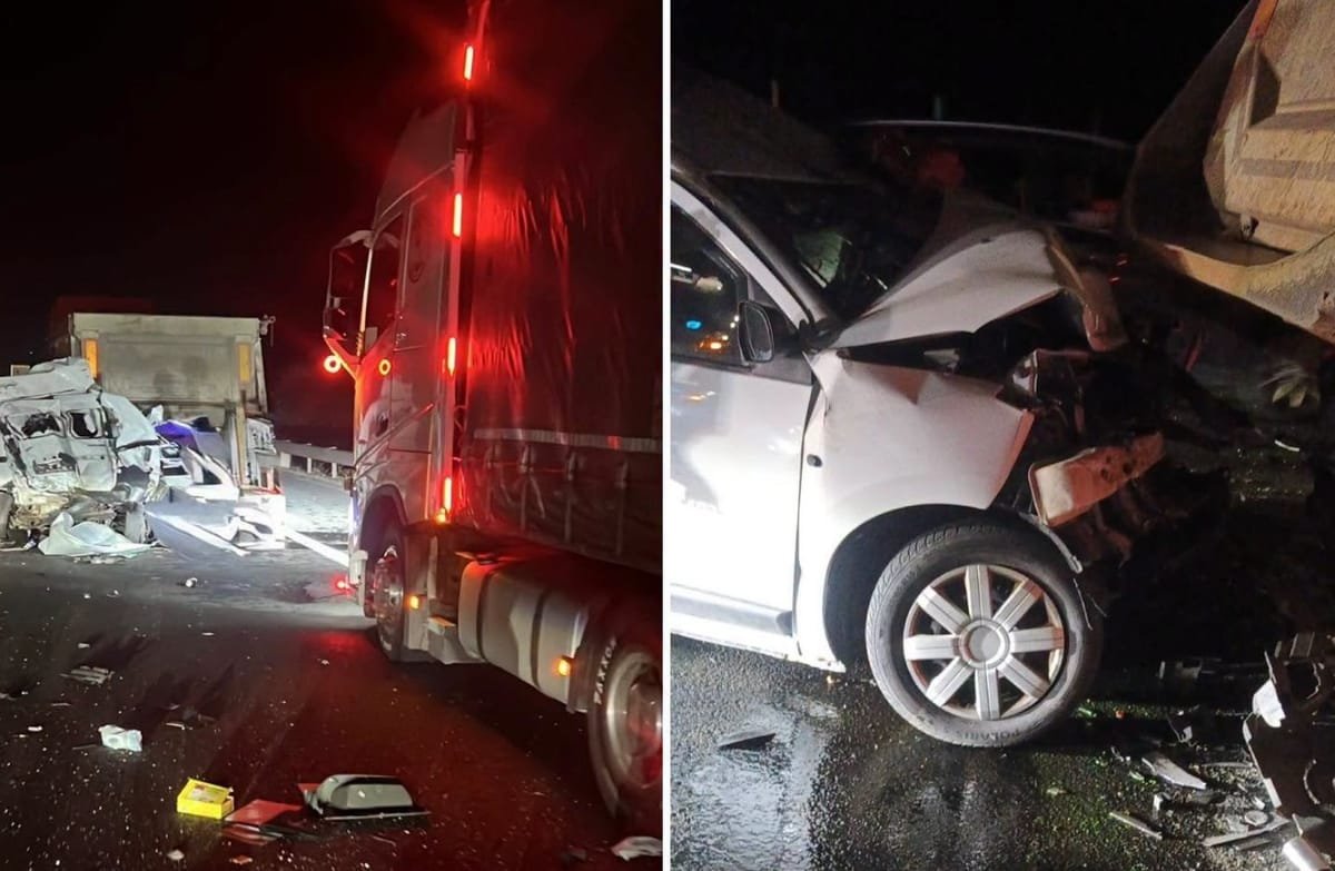 Belinț, autostrada A1: patru vehicule implicate într-un accident; cele cinci persoane sunt conștiente