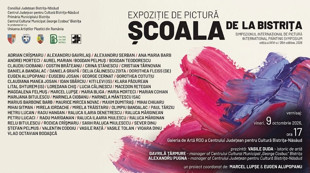 Bistrița deschide cea de-a 26-a ediție a „Școala de la Bistrița" cu artă internațională