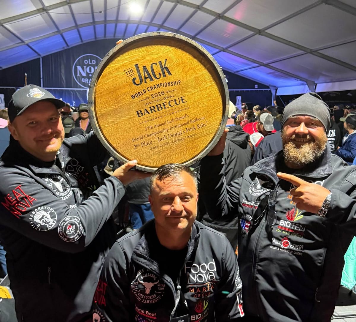 Bistrița: Colina Restaurant, locul II mondial la coaste de porc, la Jack Daniel's World Championship