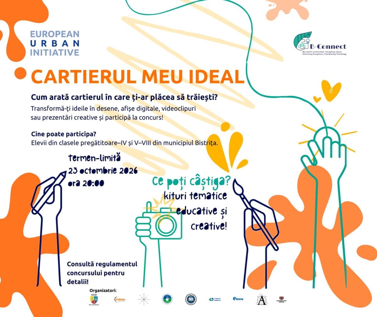Bistrița: concurs pentru elevi despre cartierul ideal, cu soluții pentru spații mai verzi și sigure